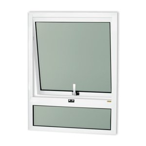 Janela de Alumínio Maxim-ar com Bandeira 80x60cm Vidro Mini Boreal Confort Brimak