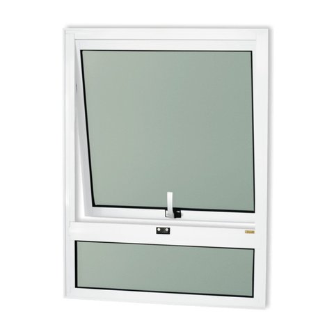 Janela de Alumínio Maxim-ar com Bandeira 80x60cm Vidro Mini Boreal Confort Brimak