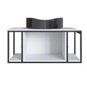 Ver imagem 1 de Gabinete Suspenso para Banheiro 80cm P1019 Branco com Cuba Berlin Preta