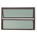 Ver imagem 1 de Janela de Alumínio Basculante 50x50cm Vidro Mini Boreal Master Brimak