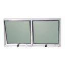 Ver imagem 1 de Janela de Alumínio Maxim-ar 2 Seções 60x120cm Vidro Mini Boreal Plus Brimak