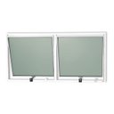 Ver imagem 1 de Janela de Alumínio Maxim-ar 2 Seções 60x120cm Vidro Mini Boreal Plus Brimak