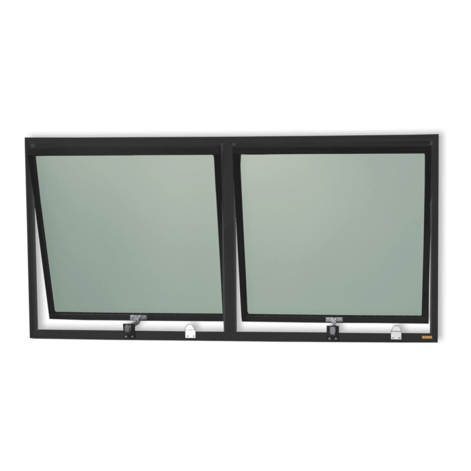 Janela de Alumínio Maxim-Ar 2 Seções 60x120cm Vidro Mini Boreal Plus Brimak