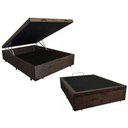 Ver imagem 3 de Cama Box Baú Casal Preto Suede 138x188 Marrom