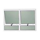 Ver imagem 1 de Janela de Alumínio Maxim-ar 2 Seções 80x120cm Vidro Mini Boreal Plus Brimak