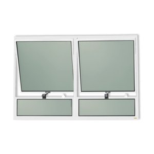 Janela de Alumínio Maxim-ar 2 Seções 80x120cm Vidro Mini Boreal Plus Brimak