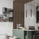 Ver imagem 4 de Kit 10 Unidades de Painel Ripado Teca Envelhecida Prime Pvc para Decoração Moderna de Ambientes 2,9m