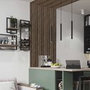 Ver imagem 4 de Kit 10 Unidades de Painel Ripado Teca Envelhecida Prime Pvc para Decoração Moderna de Ambientes 2,9m