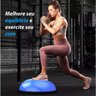 Bola Bosu Com Elastico Treino Yoga Academia Pilates Fisioterapia Reabilitaçao Equilibrio Força Step  - 3
