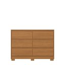 Ver imagem 2 de Cômoda 6 Gavetas com Corrediças Telescópicas Layla 130cm Castanho Casa 812