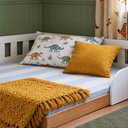 Ver imagem 7 de Cama Infantil de Chão Montessoriana de Casal com Proteção Lateral BCA33 Cor Branco/Mel - BRV Móveis