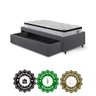Base Box Cama Solteiro Sapateira Suede Cinza e Colchão Cama Inhouse Ecoflex 88x188 - 10