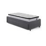 Base Box Cama Solteiro Sapateira Suede Cinza e Colchão Cama Inhouse Ecoflex 88x188 - 7