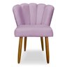 Cadeira para Mesa de Jantar Modelo Flor Veludo:lilas - 1