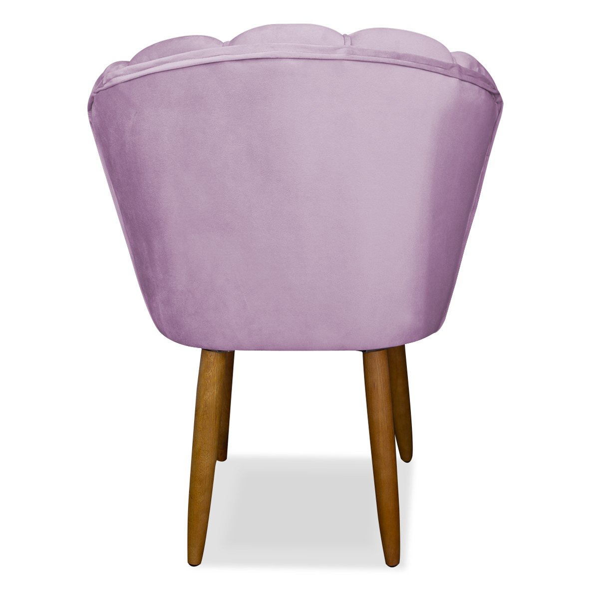 Cadeira para Mesa de Jantar Modelo Flor Veludo:lilas - 3