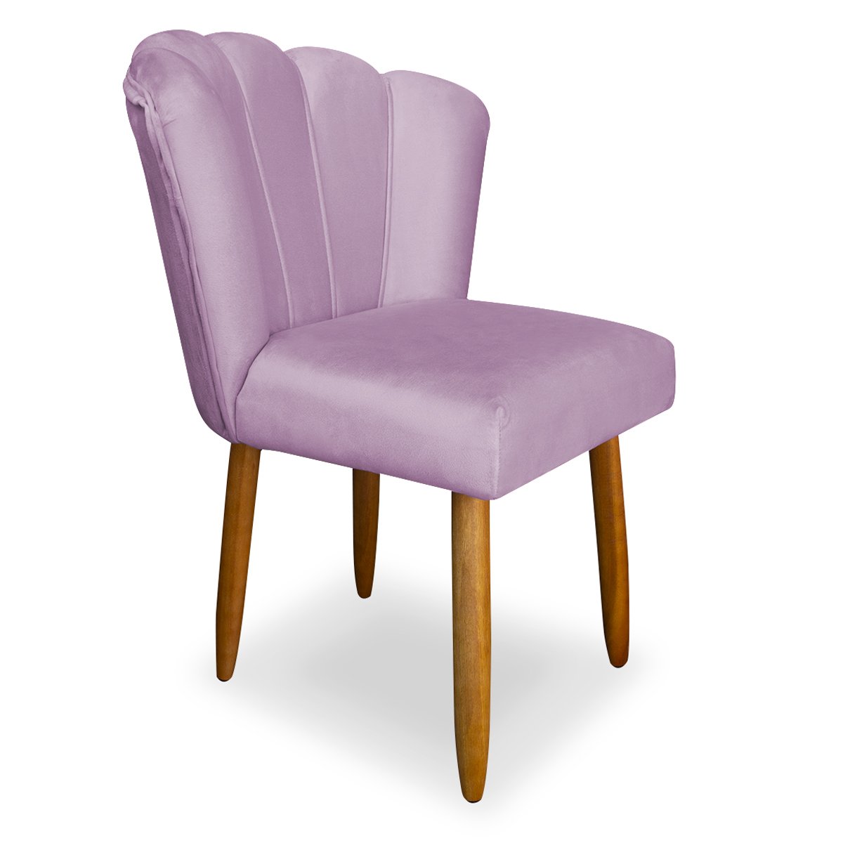 Cadeira para Mesa de Jantar Modelo Flor Veludo:lilas - 2