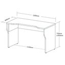 Ver imagem 3 de Mesa Gamer Tóquio Ergonômica Regulagem Altura Pc Preta Setup Quarto Alta Performance Madeira