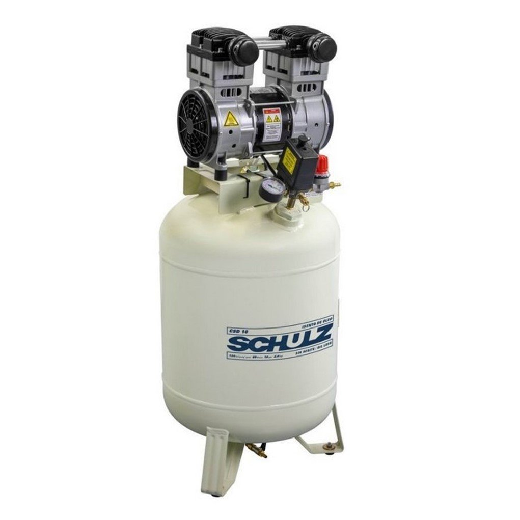 Compressor Schulz Csd 10 60 Lts 120 Lbs 2 Cv 110v Isento De Óleo