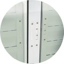 Ver imagem 2 de Janela Janela Veneziana Confort 6 Folhas com Grade Vidro Liso 100cm X 120cm Brimak