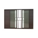 Ver imagem 1 de Janela Janela Veneziana Confort 6 Folhas com Grade Vidro Liso 100cm X 120cm Brimak