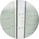 Ver imagem 2 de Veneziana Confort 6 Folhas com Grade Vidro Liso 100cm X 120cm Brimak