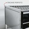 Mini Churrasqueira Portátil em Inox Reforçada Compacta - 5
