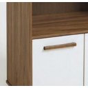Ver imagem 3 de Balcão para Microondas Armário Multiuso Madu Feito em Mdf Freijó / Off