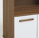 Ver imagem 3 de Balcão para Microondas Armário Multiuso Madu Feito em Mdf Freijó / Off