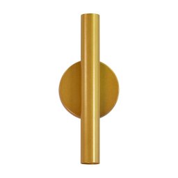 Arandela Tubo Cilindro 30cm 2 Fachos Dourada P/ 2 Mr11 St2773 - 11