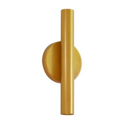 Arandela Tubo Cilindro 30cm 2 Fachos Dourada P/ 2 Mr11 St2773 - 10