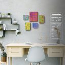 Ver imagem 2 de Interjeições Brasileiras - Quadro ou placa decorativa com 5 peças - 15mm - Quadro decorativo (Borda 