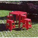 Ver imagem 4 de Kit 4 Banqueta Plástica Multiuso para Praia Piscina Coragem
