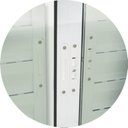 Ver imagem 2 de Janela de Aluminio Veneziana de Correr 100x100cm 3 Folhas com Vidro Liso Confort Brimak Brilhante