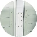 Ver imagem 2 de Janela de Aluminio Veneziana de Correr 100x100cm 3 Folhas com Vidro Liso Confort Brimak Branco