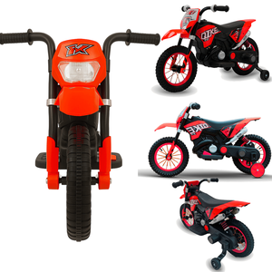 Mini Moto Elétrica Infantil Radical Bang Toys Vermelho 12v