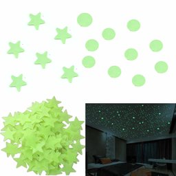 Kit Estrelas mini brilha escuro Fluorescente neon 220 UNID. - 3