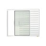 Janela de Aluminio Veneziana de Correr 100x150cm 3 Folhas com Vidro Liso Confort Brimak - 1