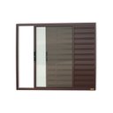 Ver imagem 1 de Janela Janela Veneziana Confort 3 Folhas Vidro Liso 100cm X 80cm Brimak