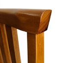 Ver imagem 4 de Conjunto de 2 Cadeiras União em Linho Estofado 100% Madeira Maciça para Sala de Jantar