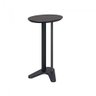 Mesa de Canto Oval 60cm 100% Mdf Preto Fosco Dalla Costa - 1