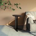 Ver imagem 4 de Mesa Canto Oval MDF Preto Fosco Dalla Costa