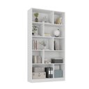 Ver imagem 4 de Estante de Livros 100% MDF 94CMX180,5cm 3 Portas 8 Nichos Versatile Yescasa Branco