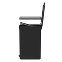 Ver imagem 4 de Lixeira Coleta Seletiva com Pedal para Cozinha 20L Trium Duplo Compartimento OU Preto Fosco