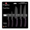 Jogo 5 Facas + Suporte Magnético Purple Berlinger Haus Kit Faqueiro Chef Churrasco - 4