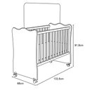 Ver imagem 3 de Quarto Infantil Berço e Cômoda Certificado Inmetro Branco - Qmovi
