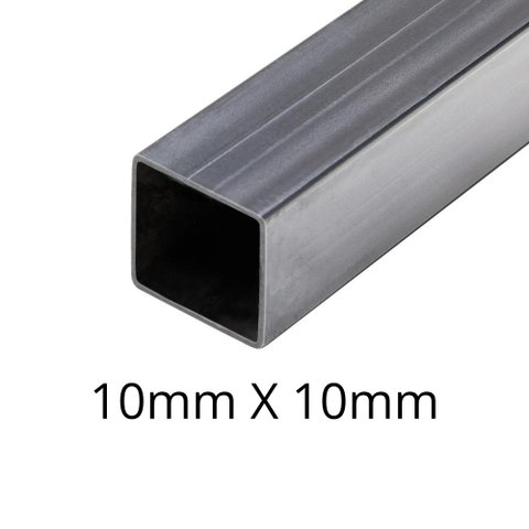 Tubo Metalon Quadrado - 10mm X 10mm - Polido - 90cm