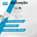 Ver imagem 5 de Torneira Elétrica Branca 1/4 de Volta Parede Sintex 220w