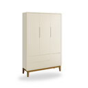 Ver imagem 3 de Quarto de Bebê Guarda Roupa Classic + Cômoda 6 Gavetas Madeira Areia Fosco