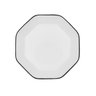 Prato Fundo Unitário Cerâmica Branca Oitavado 20cmx20cm - 8