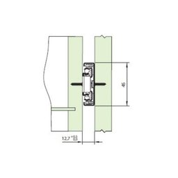 Corredica telescopica 60cm 35kg TN H45 FGVTN - 1 Corredica telescopica 60cm 35kg TN H45 FGVTN - 1